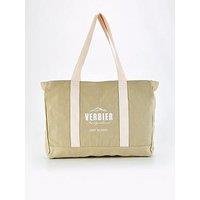 V By Very Printed Slogan Canvas Tote Bag