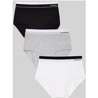 Everybody 3Pk High Waisted Cotton Briefs