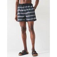 Liverpool Fc Liverpool Football Club Stripe Swim Short - Charcoal/Black