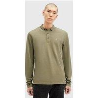 Allsaints Reform Long Sleeve Polo Shirt - Green