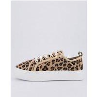 Everyday Standard Canvas Lace Up Platform Trainers - Brown