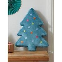 Catherine Lansfield Christmas Tree 3D Cushion - Green