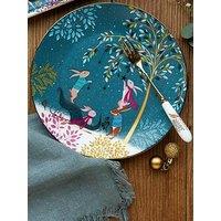 Sara Miller Woodland Tales Set Of 4 Cake Plates