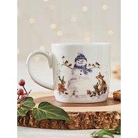 Royal Worcester Wrendale Gathered All Around Snowman Mug