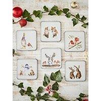 Pimpernel Wrendale Christmas Coasters - Set Of 6