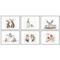 Pimpernel Wrendale Christmas Placemats - Set Of 6