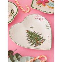 Spode Christmas Tree Pierced Heart-Shaped Dish