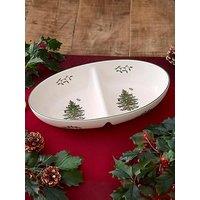Spode Christmas Tree Divided Serving Platter