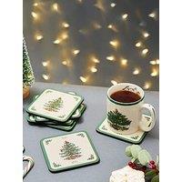 Pimpernel Christmas Tree Coasters - Set Of 6