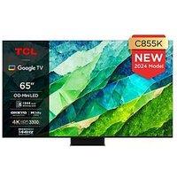 Tcl 65C855K, 65 Inch, 4K 144Hz Qd-Mini Led Google Tv With Game Master Pro 3.0