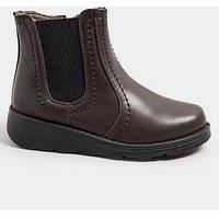 Yours Wide Fit Wedge Chelsea Boot