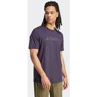 Adidas Terrex Men'S Logo Tee - Dark Brown