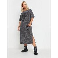 Yours Curve Throw On Dress - Grey