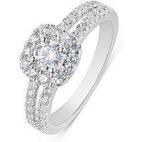 Love Diamond 1Ct Diamond Solitaire Halo Ring G Vs+ Lab Grown