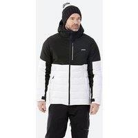 Decathlon Men'S Mid-Length Warm Ski Jacket 100 - Black/White