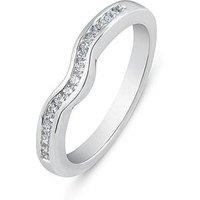 Love Diamond Diamond Channel Set Wishbone Ring