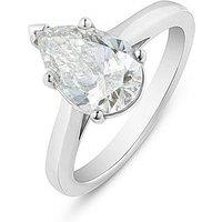 Love Diamond 2Ct Pear Shaped Diamond Solitaire Ring G Vs+ Lab Grown