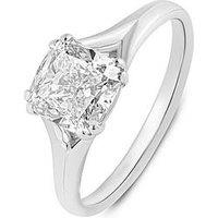 Love Diamond 2Ct Cushion Shaped Diamond Solitaire Ring G Vs+ Lab Grown