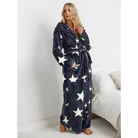 Long Tall Sally Tall Oversize Star Hooded Maxi Robe