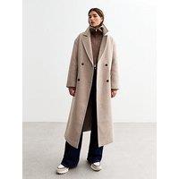 New Look Relaxed Tailored Coat - Beige