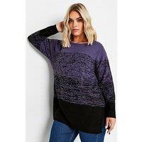 Yours Curve Colourblock Jumper