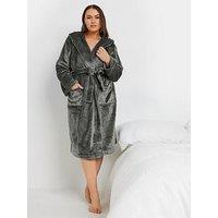 Yours Curve Hooded Robe