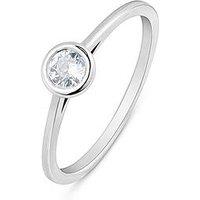 Love Diamond Diamond Rubover Solitaire Ring G Vs+ Lab Grown