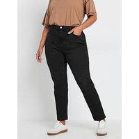 Yours Curve Mom Jean - Black