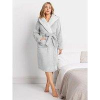 M&Co Wellsoft Contrast Hooded Robe