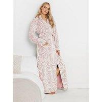 Long Tall Sally Tall Zebra Clipped Shawl Robe