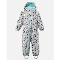 Decathlon Kids Warm 500 Warm Lugiklip Baby Ski Suit - Grey