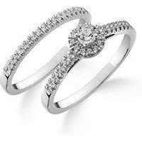 Love Diamond Diamond Bridal Wedding Ring Set G Vs+ Lab Grown