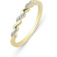 Love Diamond Twisting Diamond Eternity Ring