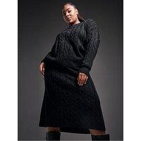 Yours Curve Cable Jumper - Black