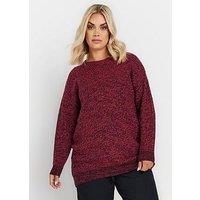 Yours Curve Twist Jumper - Red