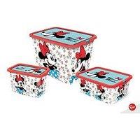 Minnie Mouse Set Of 3 Storage Boxes