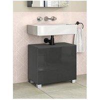 Dorel Home Atlas 2 Drawer Under Sink Cabinet - Grey Gloss