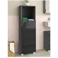 Dorel Home Atlas Bathroom Storage Midi Cabinet - Grey Gloss