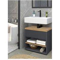 Dorel Home Thessa Under Sink Cabinet - Grey/Oak