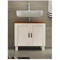 Dorel Home Alby Under Sink Cabinet - White / Honey