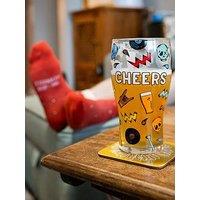Craft Beer Socks & Glass