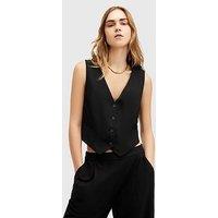 Allsaints Aleida Tri Waistcoat - Black