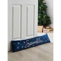 Catherine Lansfield Sparkle Draught Excluder- Blue