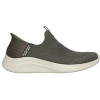 Skechers Ultra Flex 3.0 Cozy Streak Slip In Knit Trainer - Wine