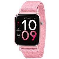 Tikkers Smart Series 13 Pink Riptape Strap Smart Watch