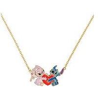 Disney Stitch And Angel Heart Necklace