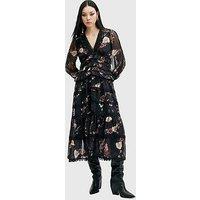 Allsaints Zora Midi Dress - Black