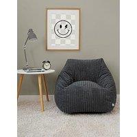 Rucomfy Jumbo Cord Big Kids Snuggle Chair - Slate Grey