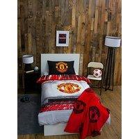 Manchester United Man Utd Stadium Digi Print Panel Single Duvet