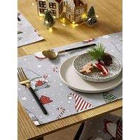 Catherine Lansfield Christmas Gnomes Placemats - Set Of 4
